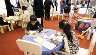Art exhibition organized by Al Jumeliyah Girls Forum at Mall of Qatar. 
