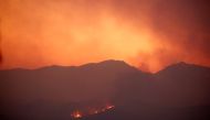 Wildfire rages in the Larnaca mountain region, Cyprus July 3, 2021. Picture taken July 3, 2021. REUTERS/George Christophorou