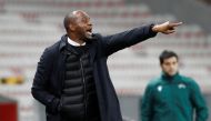 December 3, 2020 OGC Nice coach Patrick Vieira reacts REUTERS/Eric Gaillard/File Photo