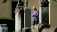 U.S. President Joe Biden departs after attending Mass at St. Joseph on the Brandywine Catholic Church in Wilmington, Delaware, U.S.,July 4, 2021. REUTERS/Joshua Roberts