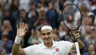 Tennis - Wimbledon - All England Lawn Tennis and Croquet Club, London, Britain - July 5, 2021 Switzerland's Roger federer celebrates winning his fourth round match against Italy's Lorenzo Sonego REUTERS/Paul Childs
