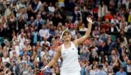 Tennis - Wimbledon - All England Lawn Tennis and Croquet Club, London, Britain - July 6, 2021 Australia's Ashleigh BArty celebrates after wining her quarter final match against Australia's Ajla Tomljanovic REUTERS/Peter Nicholls
