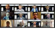 Dignitaries during the online event held to celerbate Chartered Accountants Day.
