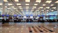  FILE PHOTO: A general view of the check-in area during a media tour of the newly-built Islamabad International Airport Terminal, ahead of its official opening, Pakistan April 18, 2018. REUTERS/Faisal Mahmood 
