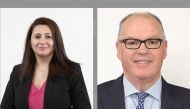 Josette Rizk (left), Director Institutional Clients Middle East & Africa at Invesco, and Rod Ringrow, Head of Official Institutions at Invesco.