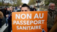 FILE PHOTO: A supporter of French nationalist party 