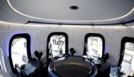 FILE PHOTO: An interior view of the Blue Origin Crew Capsule mockup at the 33rd Space Symposium in Colorado Springs, Colorado, United States April 5, 2017. REUTERS/Isaiah J. Downing/File Photo
