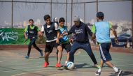 Young players in action during a programme
conducted by Generation Amazing. 
