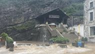 A flooded area is seen in Remouchamps, Liege, Belgium July 15, 2021. Courtesy of Celine Septon / Social Media via REUTERS 