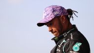 July 16, 2021 Mercedes' Lewis Hamilton after finishing first in the sprint race qualifying Pool via REUTERS/Lars Baron