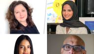 Top: Tracy K Castro Aguilar and Fatima Al Dosari; Down: Elizabeth Yaw and Bosco Menezes 