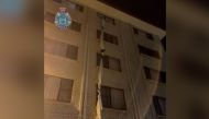 A view of a bedsheet rope used by a 39-year-old man to escape from quarantine hotel in Perth, Australia July 20, 2021, in this handout image obtained by Reuters. Western Australia Police/Handout via REUTERS