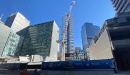 View of a construction site for a train station on the Sydney Metro, Australia July 22, 2021. REUTERS/Sam Holmes