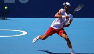 July 22, 2021 Novak Djokovic of Serbia during training. REUTERS/Mike Segar