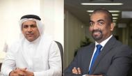 Abdul Hakeem Mostafawi (left), CEO of HSBC in Qatar and Shreen Abeysekera, Director, Head of Securities Services Markets and Securities Services at HSBC Qatar. 