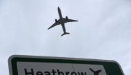 An aircraft takes off at Heathrow Airport amid the spread of the coronavirus disease (COVID-19) pandemic in London, Britain, February 4, 2021. REUTERS/Toby Melville/File Photo
