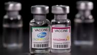File photo: Vials with Pfizer-BioNTech and AstraZeneca coronavirus disease (COVID-19) vaccine labels are seen in this illustration picture taken March 19, 2021. Reuters/Dado Ruvic/Illustration/File Photo