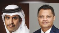 Sheikh Abdulla bin Fahad bin Jassem bin Jabor Al Thani (left), Chairman, GWC and Ranjeev Menon, Group CEO, GWC