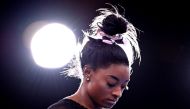 July 22, 2021 Simone Biles of the United States during training REUTERS/File Photo