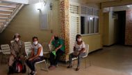 People wait to receive a dose of Cuba's Abdala vaccine at a vaccination center in Caracas, Venezuela July 1, 2021. REUTERS/Manaure Quintero

