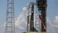 Atlas V rocket carrying Boeing's CST-100 Starliner capsule is prepared for launch to the International Space Station in a do-over test flight at Kennedy Space Center in Cape Canaveral, Florida, U.S. July 29, 2021. REUTERS/Joe Skipper

