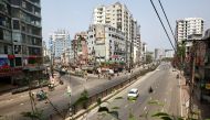 FILE PHOTO:Fewer vehicles are seen on the street as the government imposed restrictions on public movement after the number of coronavirus disease (COVID-19) cases increased in Dhaka, Bangladesh, April 14, 2021. REUTERS/Mohammad Ponir Hossain

