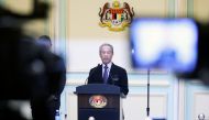 File photo: Malaysia's Prime Minister Muhyiddin Yassin speaking during his cabinet announcement in Putrajaya, Malaysia March 9, 2020. Reuters/Lim Huey Teng/File Photo