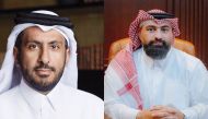 Chairman of QFB Sheikh Faisal bin Thani Al Thani (left) and CEO at QFB Abdulrahman Totonji