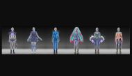 Digital render of the six full looks from the 