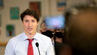 FILE PHOTO: Canada's Prime Minister Justin Trudeau talks during a news conference at the daycare inside Carrefour de l'Isle-Saint-Jean school in Charlottetown, Prince Edward Island, Canada, July 27, 2021. REUTERS/John Morris/File Photo
