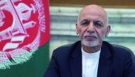 Afghanistan's President Ashraf Ghani addresses the nation in a message in Kabul, Afghanistan August 14, 2021. Afghan Presidential Palace/Handout via REUTERS