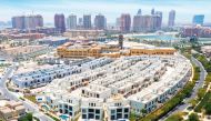 An aerial view of ‘Giardino Gardens’ villa residential compound.