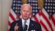 US President Joe Biden delivers remarks on the crisis in Afghanistan during a speech in the East Room at the White House in Washington, U.S., August 16, 2021. Reuters/Leah Millis