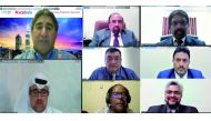 Ranjit Singh, board member of Global Institute of Internal Auditors (IIA) and Regional Managing Director of Tricor Axcelasia, Malayasia, with other participants during a webinar hosted by IIA Doha Chapter recently. 