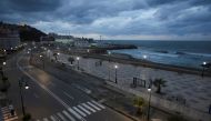 FILE PHOTO: A general view shows an empty street in Algiers, Algeria March 25, 2020. REUTERS/Ramzi Boudina/file photo

