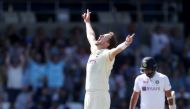 England's Ollie Robinson celebrates after taking the wicket of India's Ishant Sharma Action Images via Reuters/Carl Recine