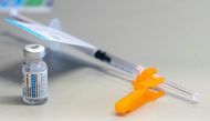 The Johnson & Johnson coronavirus disease (COVID-19) vaccine is seen at the OSU Wexner Medical Center in Columbus, Ohio, U.S. March 2, 2021. REUTERS/Gaelen Morse/File Photo