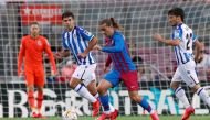 FILE PHOTO:  Barcelona's Antoine Griezmann in action REUTERS/Albert Gea