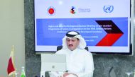 Undersecretary of the Ministry of Commerce and Industry (MoCI) H E Sultan bin Rashid Al Khater during the session. 