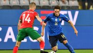 Soccer Football - World Cup - UEFA Qualifiers - Group C - Italy v Bulgaria - Stadio Artemio Franchi, Florence, Italy - September 2, 2021 Italy's Federico Chiesa in action with Bulgaria's Anton Nedyalkov REUTERS/Jennifer Lorenzini
