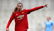 November 14, 2020 Manchester United's Tobin Heath reacts Action Images via Reuters/Jason Cairnduff/File Photo