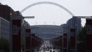 Soccer Football - World Cup - UEFA Qualifiers - Group I - England v Andorra - Wembley Stadium, London, Britain - September 5, 2021 General view as fans arrive outside the stadium before the match Action Images via Reuters/John Sibley
