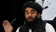 Taliban spokesman Zabihullah Mujahid speaks during a news conference in Kabul, Afghanistan September 6, 2021. REUTERS/Stringer