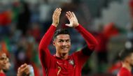 September 1, 2021 Portugal's Cristiano Ronaldo celebrates after the match REUTERS/Pedro Nunes/File Photo