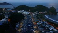Fishing boats are seen at the harbour as Typhoon Chanthu expects to bring winds and rain over the weekend in Yilan, Taiwan, September 10, 2021. Reuters/Ann Wang