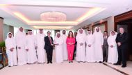 Officials and members of Qatari Businessmen Association with H E Jose Manuel Albares Bueno, his accompanying delegation and  H E Belen Alfaro during the meeting.