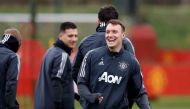 Soccer Football - Europa League - Manchester United Training - Aon Training Complex, Manchester, Britain - February 19, 2020 Manchester United's Phil Jones during training Action Images via Reuters/Craig Brough