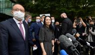 Huawei Technologies Chief Financial Officer Meng Wanzhou leaves court and the conclusion of a hearing in Vancouver, British Columbia, Canada September 24, 2021. REUTERS/Jennifer Gauthier