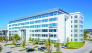 A view of Fourteen555 building in Texas, US.