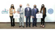 Officials from Qatar Tourism and the World Confederation of Businesses (WORLDCOB) during a meeting recently. 